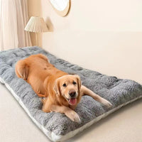 Pet Dog Bed Mat Winter Warm Plush Thickened Soft Cushion for Large Dogs Crate Pad