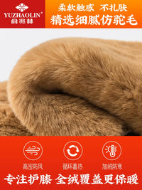 Motorcycle Electric Scooter Knee Pads Winter Warm Windproof Thickened Leg Protectors for Men and Women