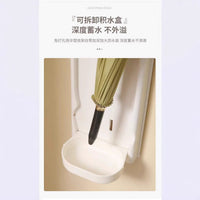 Wall-Mounted Umbrella Holder for Home and Office, Punch-Free Entryway Umbrella Storage Rack