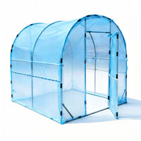 Heavy-Duty Greenhouse Kit with Steel Frame and Insulated Plastic Film for Plants