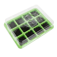 12-Cell Seed Starter Tray Kit with Humidity Dome, 3-Pack Seedling Germination Station for Cuttings and Plant Propagation