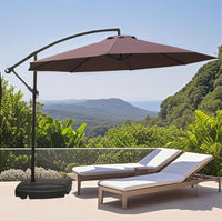 Outdoor Patio Umbrella with UV Protection and Waterproof Fabric for Cafe Balcony