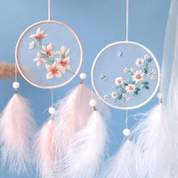 DIY Embroidery Kit Dream Catcher Ribbon Silk Stitch Ancient Style Handcraft