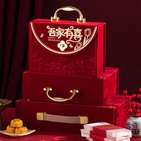Engagement Dowry Money Box Wedding Proposal Gift Box for Betrothal Presents Hot Stamping Cash Gift Container