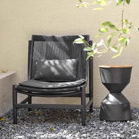 Outdoor Wicker Patio Furniture Set with Coffee Table for Garden Balcony