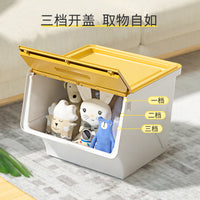 Front Opening Storage Bins with Side Access for Toys, Clothes, and Snacks