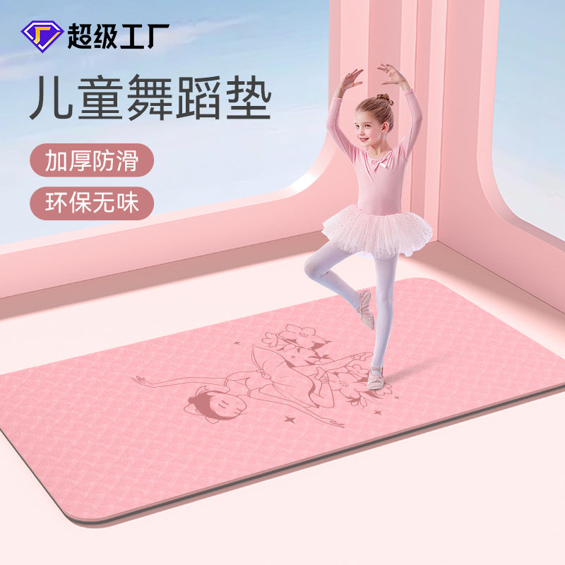Non-Slip Yoga Mat for Home, Kids Dance, Fitness, Sound Insulation & Shock Absorption