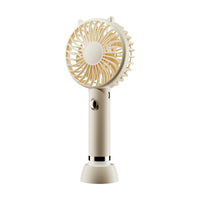 Portable USB Rechargeable Handheld Fan with Night Light for Students