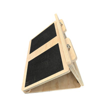 Wooden Slant Board for Calf Stretching and Achilles Tendonitis Relief, Adjustable Incline Exercise Foot Stretcher