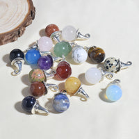 Natural Crystal Agate Witch Hat Pendant for DIY Jewelry Making
