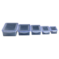 Rectangular 1000ml Plastic Food Storage Container with Lid, Microwave Safe, Airtight, Moisture-Proof