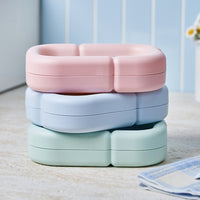Portable Soap Dish for Bathroom and Dormitory, Cute and Creative Open-Top Soap Box