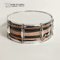 14-inch Wood Grain Snare Drum with Strap for Marching Band Percussion