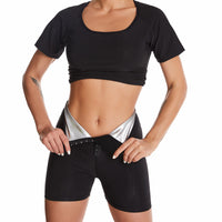 Women's Full-Coated Sweat Sauna Pants High Waist Tummy Control Butt Lift Running Yoga Workout Shaper