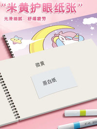 A4 Thickened Sketchbook for Beginners, Art Drawing Book for Primary School Students, Blank Art Album for Painting and Coloring