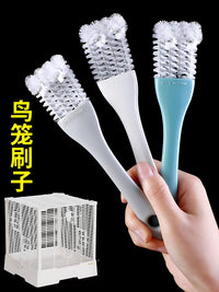 Bird Cage Cleaning Brush Pet Feces Removal Tool Multi-functional Parrot Cage Cleaner Bird Supplies
