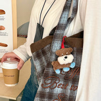 Cute Plush Animal Keychain Pendant for Backpacks and Keys