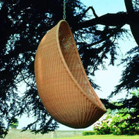 Outdoor Egg-Shaped PE Rattan Wicker Hanging Chair Swing for Balcony Patio Indoor