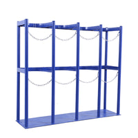 Gas Cylinder Holder Rack for Lab, Anti-Tilt Movable Steel Bottle Stand for Oxygen Acetylene