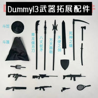 Action Figure Accessories Set with Magnetic Weapons, Wings, and Display Stand