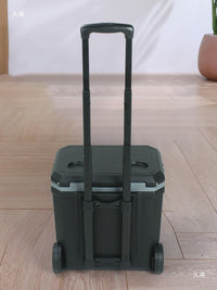 Portable 24L-85L PU Insulated Cooler Box with Wheels for Outdoor Camping Fishing and Commercial Use