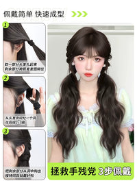 Ponytail Extension for Women, Natural Look, Long Wavy Hairpiece, Tie-on Style