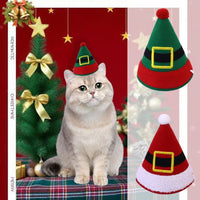Pet Christmas Hat for Cats and Dogs - Adjustable Festive Accessory
