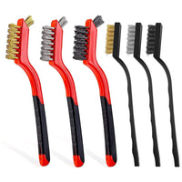 6-Piece Wire Brush Set for Rust Removal and Cleaning