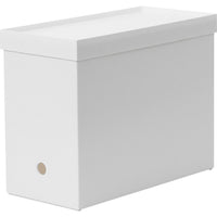 Japanese Style A4 Document Storage Box Multi-functional Plastic Organizer for Home Office Kitchen Cabinet
