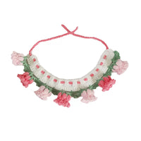DIY Crochet Pet Collar Kit for Cats and Small Dogs, Handmade Knitted Neckwear with Yarn and Tools