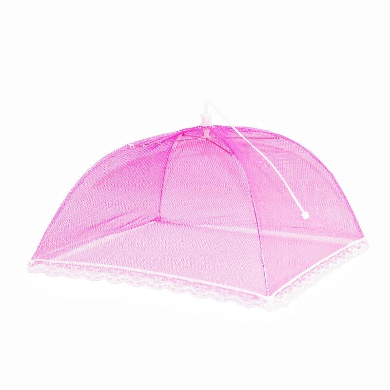 Foldable Mesh Food Covers, 6-Piece Set, Clear Dust and Insect Protection for Indoor and Outdoor Use