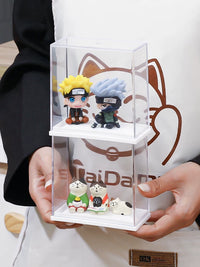 Japanese Imported Dustproof Display Storage Box for Badges, Cards, and Figurines