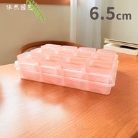 6.5cm Pink Translucent Succulent Planter Pot with Tray and Lid, Thickened PP Plastic Seedling Nursery Pot