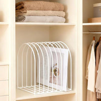Minimalist Iron Art Desktop Hat and Book Storage Rack