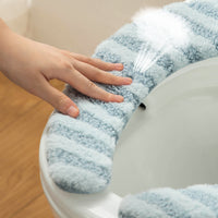Year of the Horse Plush Toilet Seat Cover, U-Shaped Thickened Adhesive Waterproof Toilet Seat Cushion 2026