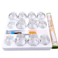 Glass Cupping Set Thickened Massage Cupping Jars for Professional Spa and Beauty Salons
