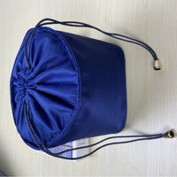 Cylindrical Felt Insert Bag for Handbags - Organizer Pouch for Cosmetics, Jewelry, and Essentials
