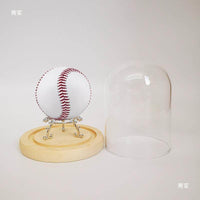 Creative Golf Baseball Billiard Signature Ball Display Case with Glass Dome and Dustproof Base
