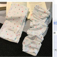 Cute Star/Dot Print UV Protection Arm Sleeves for Women, Summer Outdoor Cycling Sun Protection Ice Sleeves