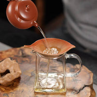 Yixing Zisha Clay Leaf Tea Strainer Filter Separator for Kung Fu Tea Ceremony