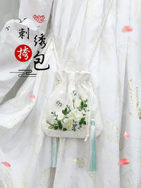 DIY Embroidery Kit for Beginners - Ancient Style Silk Ribbon Hand Fan & Bookmark Craft Set