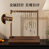 Desktop Jewelry Organizer Stand with Multiple Hooks for Necklaces, Bracelets, Rings, and Earrings