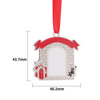 Sublimation Blank Christmas Ornaments Metal Pendants for Heat Transfer DIY Crafts