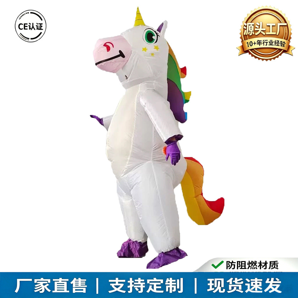 Unicorn Inflatable Costume for Halloween Cosplay and Parties