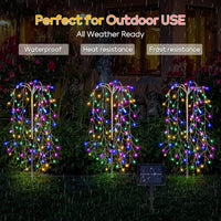 Solar Powered Firecracker String Lights for Outdoor Garden & Patio Decoration