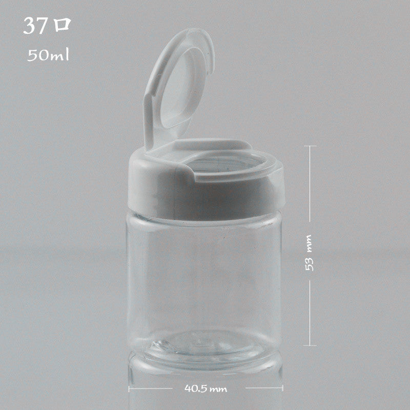 50ml PET Clear Flip-Top Jar for Cream, Pills, and Food Supplements