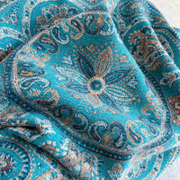 Yunnan Lijiang Ethnic Style Cashew Pattern Scarf Shawl for Women, Thickened Versatile Winter Wrap