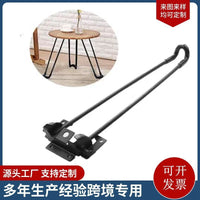 Hairpin Table Legs with Clamp Mount, U-shaped Metal Desk Legs for DIY Furniture