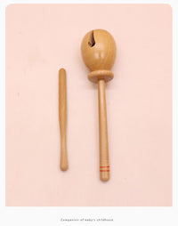 Orff Percussion Instrument Set for Kids - Tambourine, Castanets, Wood Block, Maracas, Double Tone Block