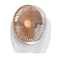 Portable USB Rechargeable Desk Fan with Strong Airflow for Home, Dorm, and Office